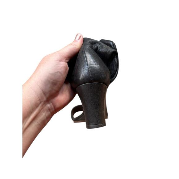 Chie Mihara Black Ruala Ankle Strap Wedge Heel Sandal - 36 / 6 - Picture 14 of 15